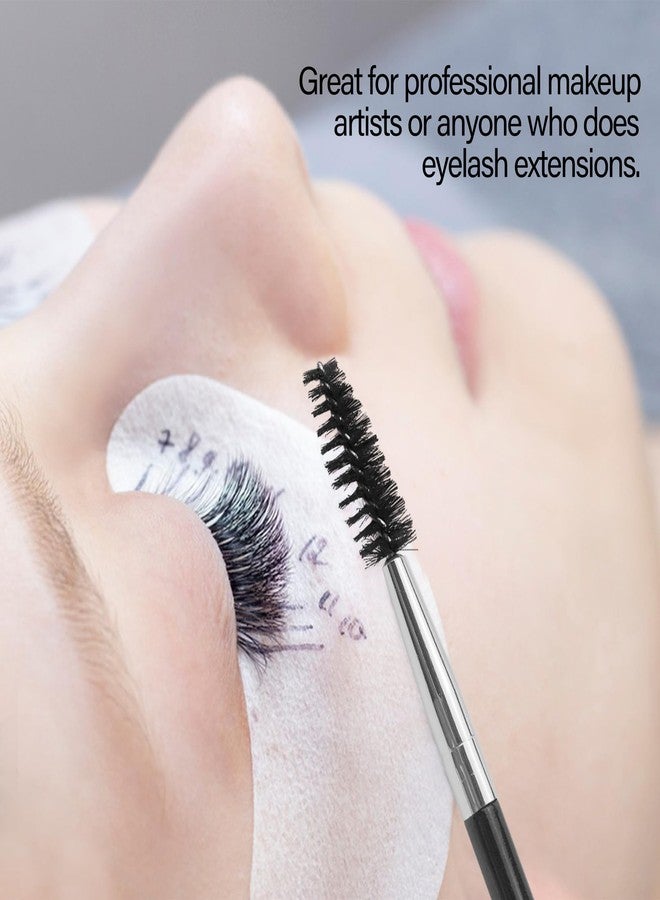 Quacc 3 PCS Eyelash Brush Portable Eye Brush Eyebrow Brush Reusable for Eyelash Extension Makeup, Lifting Eyebrow (Black) - Image 3
